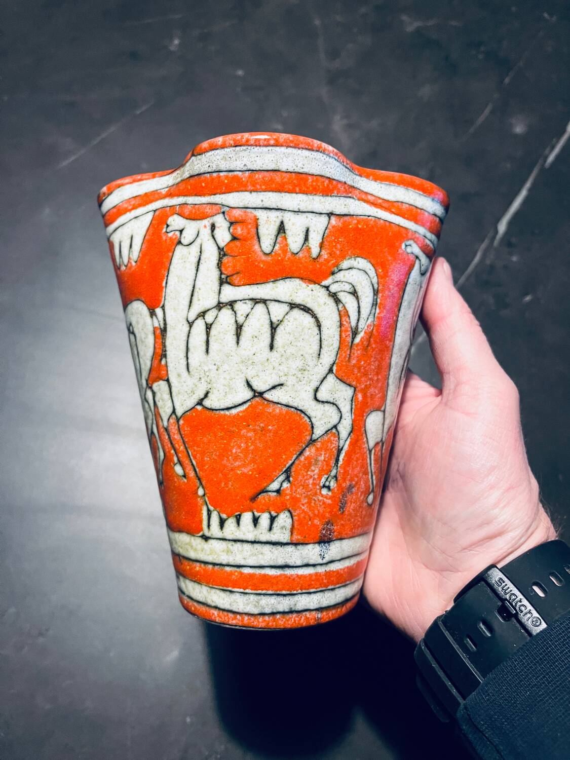 Vintage 1960 Italian ceramic vase