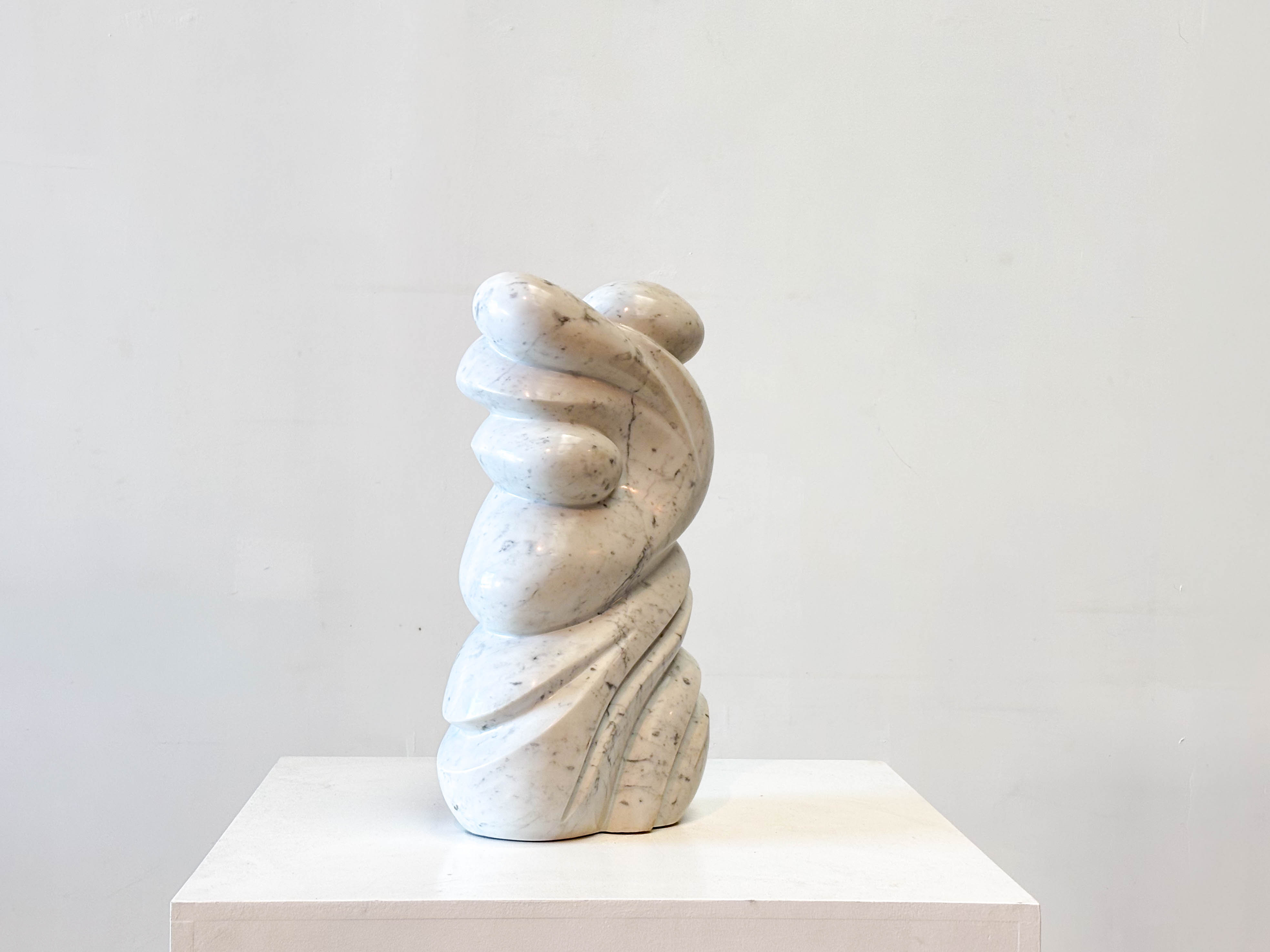 1970s Carrara marble Belgian sculpture