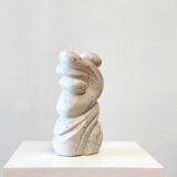 1970s Carrara marble Belgian sculpture