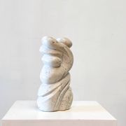1970s Carrara marble Belgian sculpture