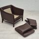 Années 1970, design danois de Georg Thams pour Grant Møbelfabrik, chaise longue, état d'origine.