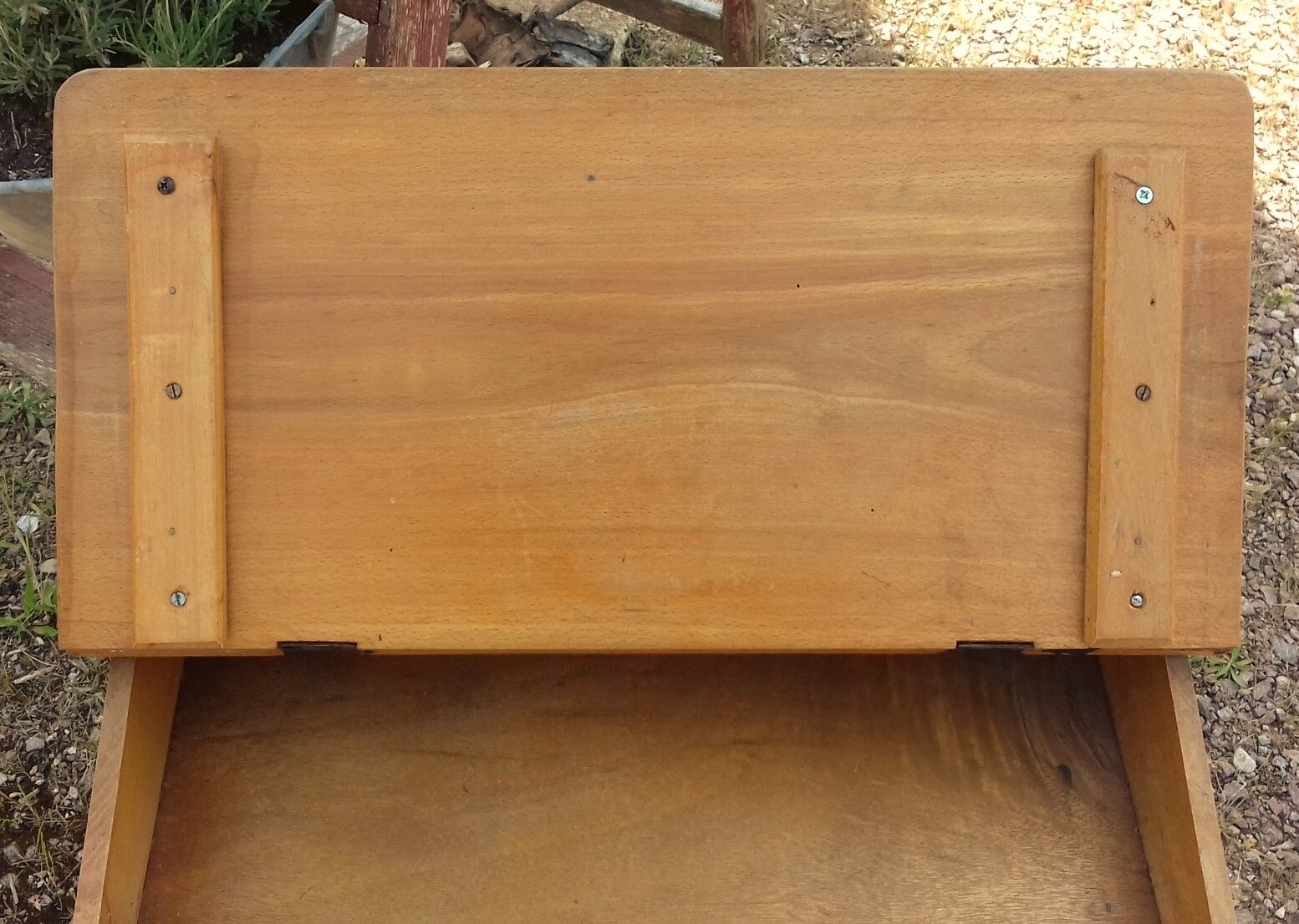 Bureau pupitre écolier enfant bois boulier pliable