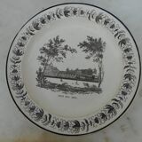 Lot of 5 earthenware plates of Montreau