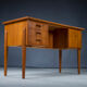 Danish teak desk, 1970s