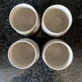Set of 4 stoneware boletes