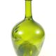 Demijohn green artisanal blown glass early 20th century