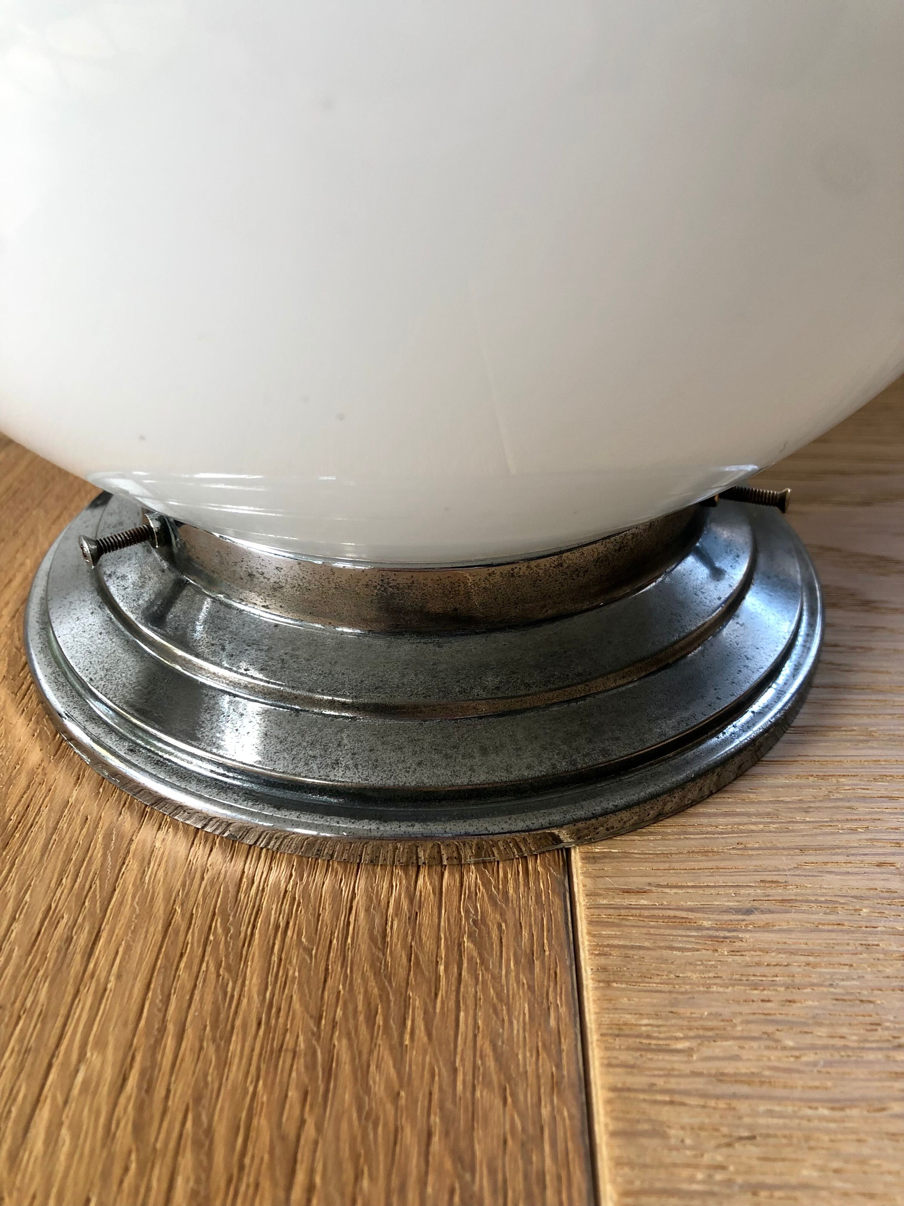 Lampe boule vintage à poser