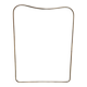 Large Italian mirror from the 50s, 71x57 cm.