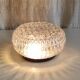 Ceiling light or wall sconce in moulded floral glass - 70s