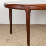 Danish round rosewood coffee table model 283 by Johannes Andersen.