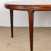 Danish round rosewood coffee table model 283 by Johannes Andersen.