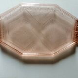 Plat rose art déco
