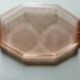 Art deco pink dish