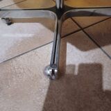 Fauteuil en tissu gris, 1980
