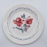 6 dessert plates Digoin Sarreguemines décor Cannes diameter 20.3 cm