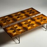 Tables basses en marqueterie (ensemble) 19e siècle