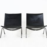 Set Of 2 Pk22 Armchairs By Poul Kjærholm For Fritz Hansen, 1990s