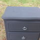 Commode semainier noir rénové