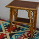 Rattan and bamboo vintage 1960, double trap side table