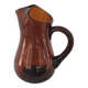60's amber glass pitcher