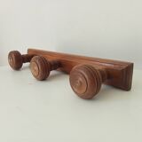 Rustic vintage wall coat rack