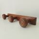 Rustic vintage wall coat rack