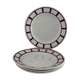 4 Digoin sarreguemines dessert plates, Basque model