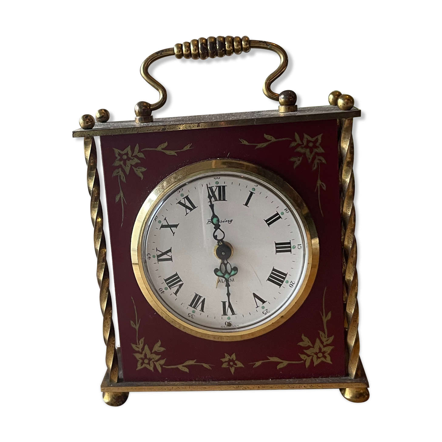Old vintage alarm clock blessing west germany Year 60