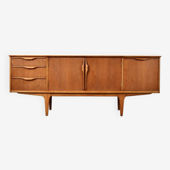 Buffet Jentique du milieu du siècle / Long John en teck. Style vintage moderne/rétro/danois.