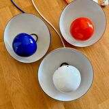 3 x Early Louis Poulsen Verner Panton VP1 flowerpot lamps Cluster of three