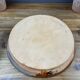 Old Round Glazed Pottery Plate with Floral Decoration