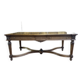 Louis xvi style mid-style table in restored walnut