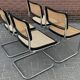 Set of 4 vintage chairs  Cesca B32 in black and chrome
