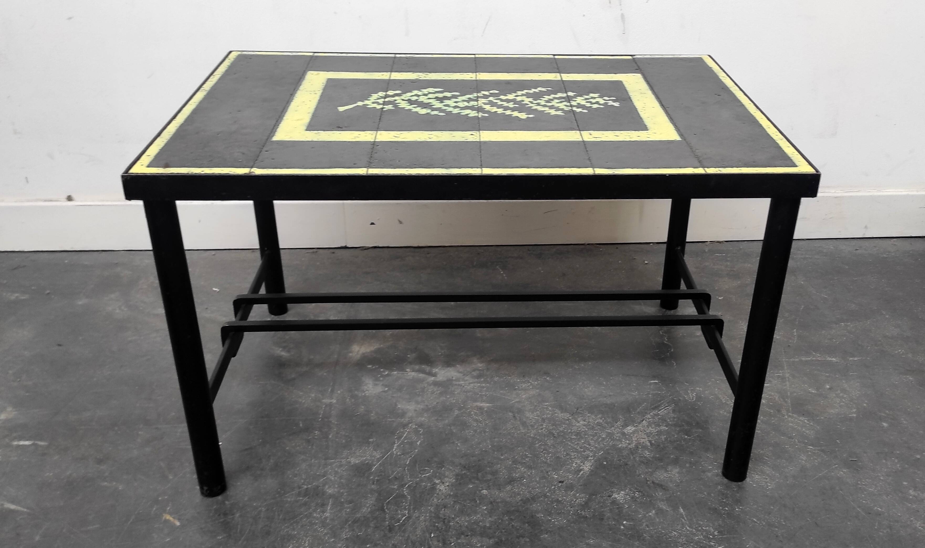 Adnet 1950s Coffee Table