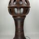 Lampadaire champignon brutaliste en céramique 100 cm, années 1960