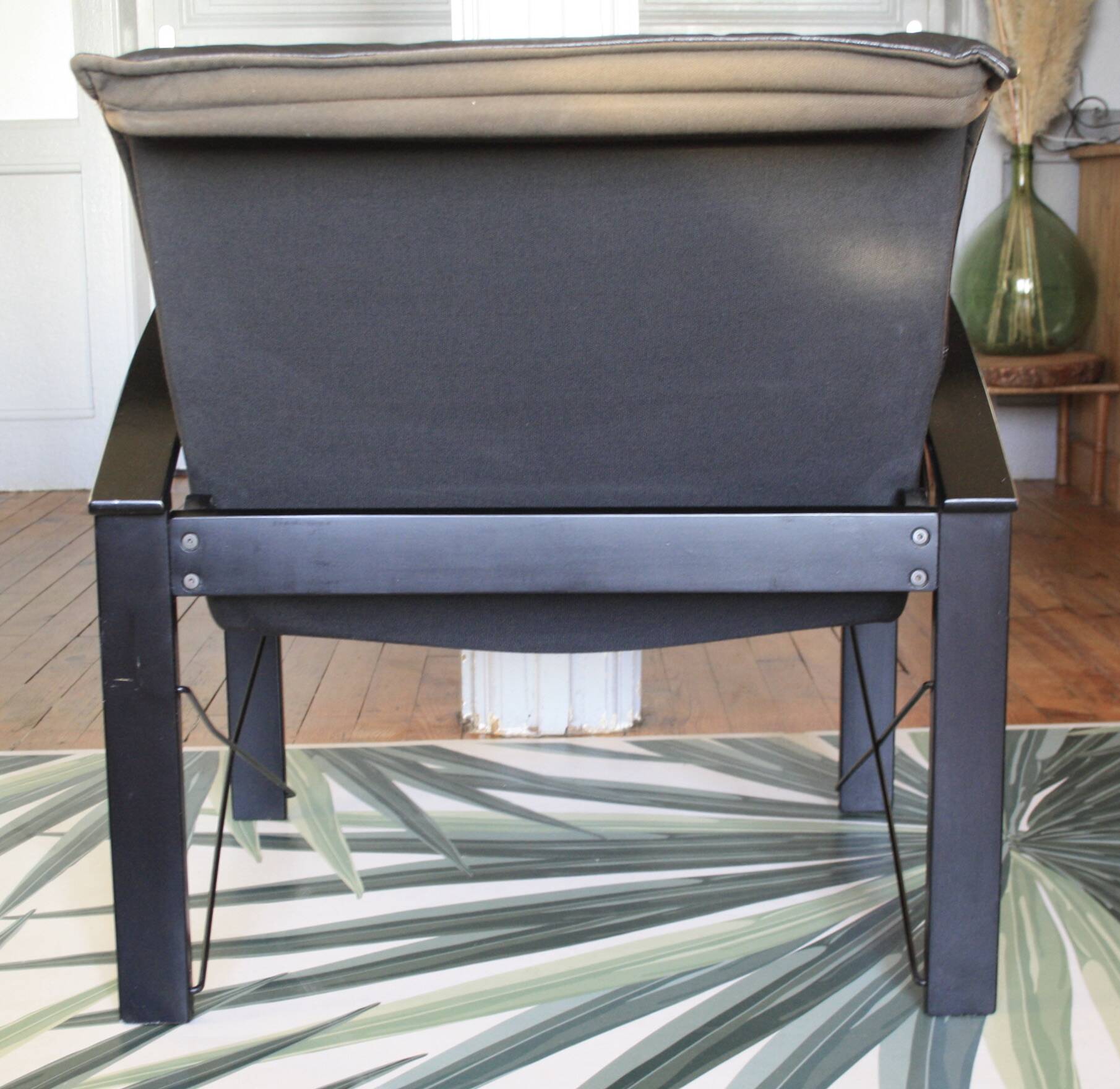 Polhem leather armchair by T. Björklund for Ikea