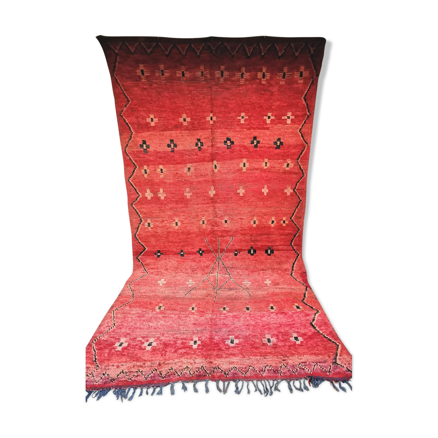 Vintage Berber carpet boujaad 200/390