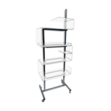 Metal and plexiglass shelf