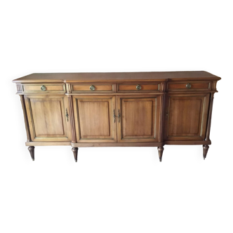 Louis XVI cherry wood sideboard 4 doors 4 drawers