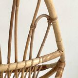 Rocking-chair en rotin