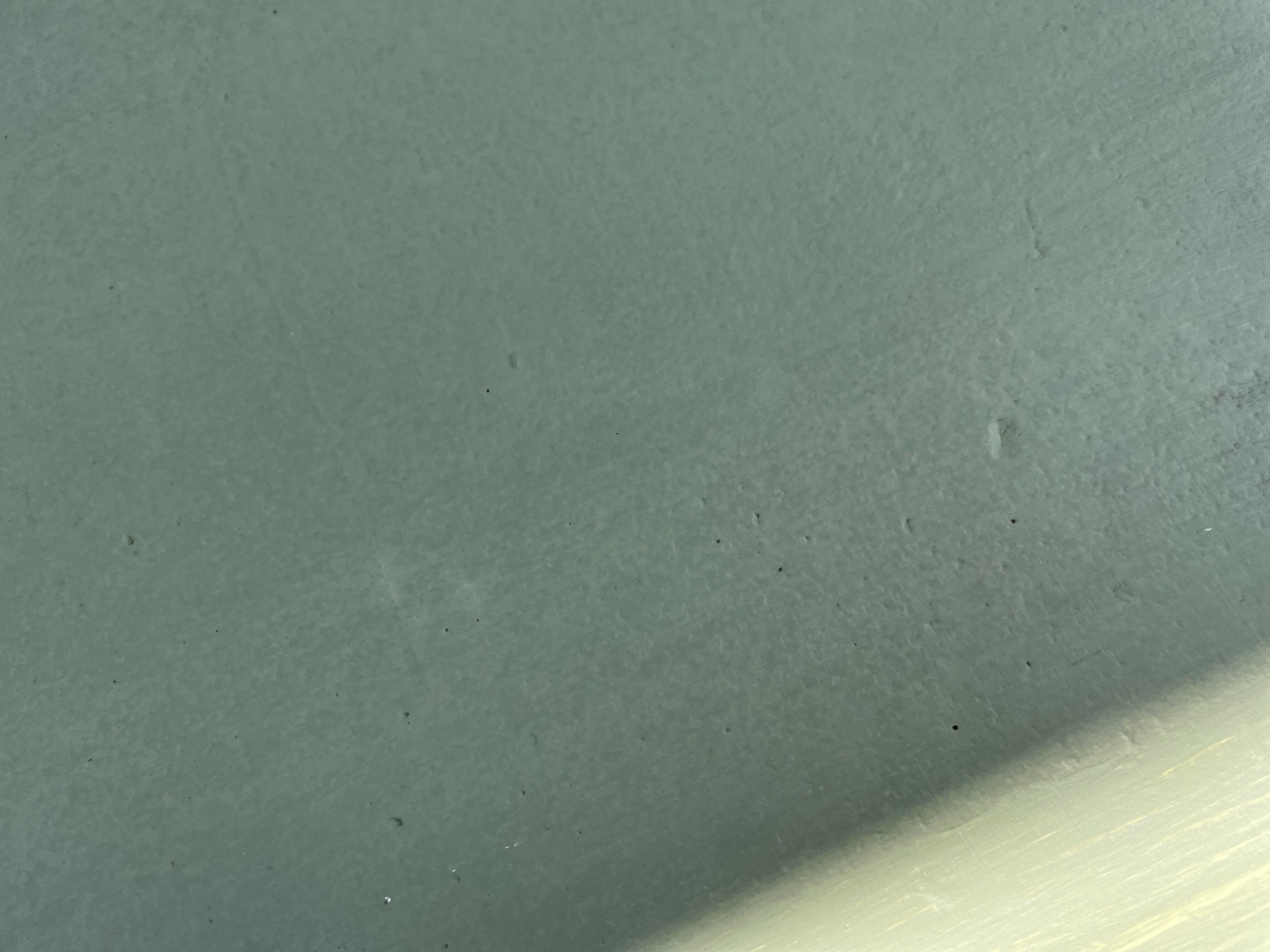 Patinated green baluster table