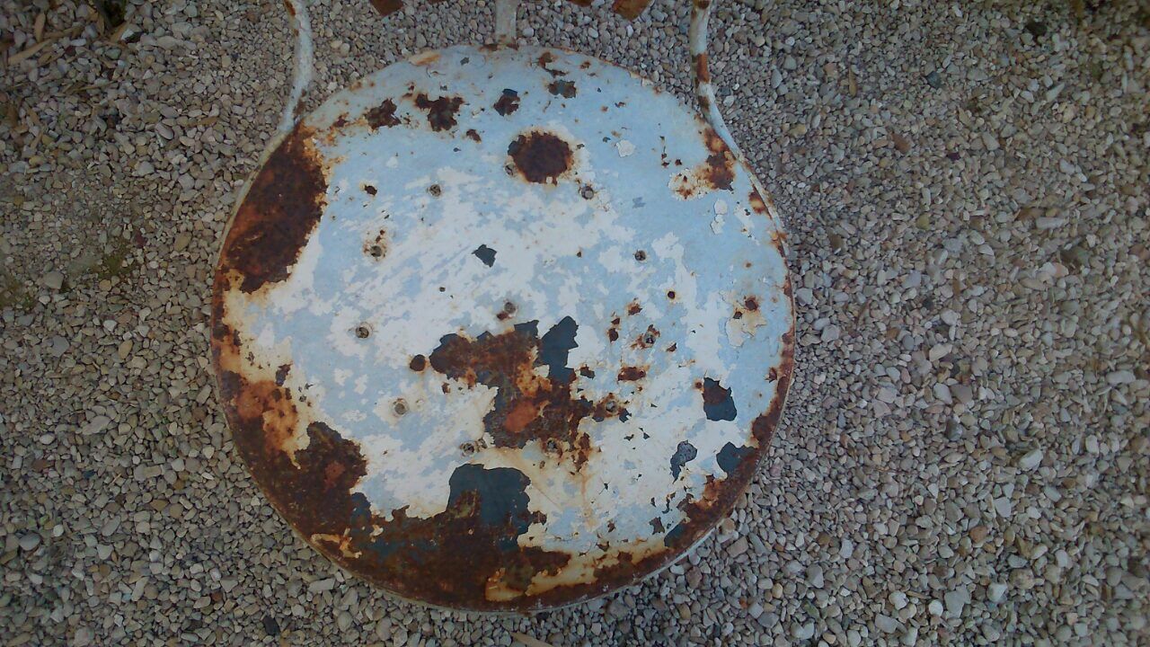 Set of 4 chairs in iron in its juice for the garden