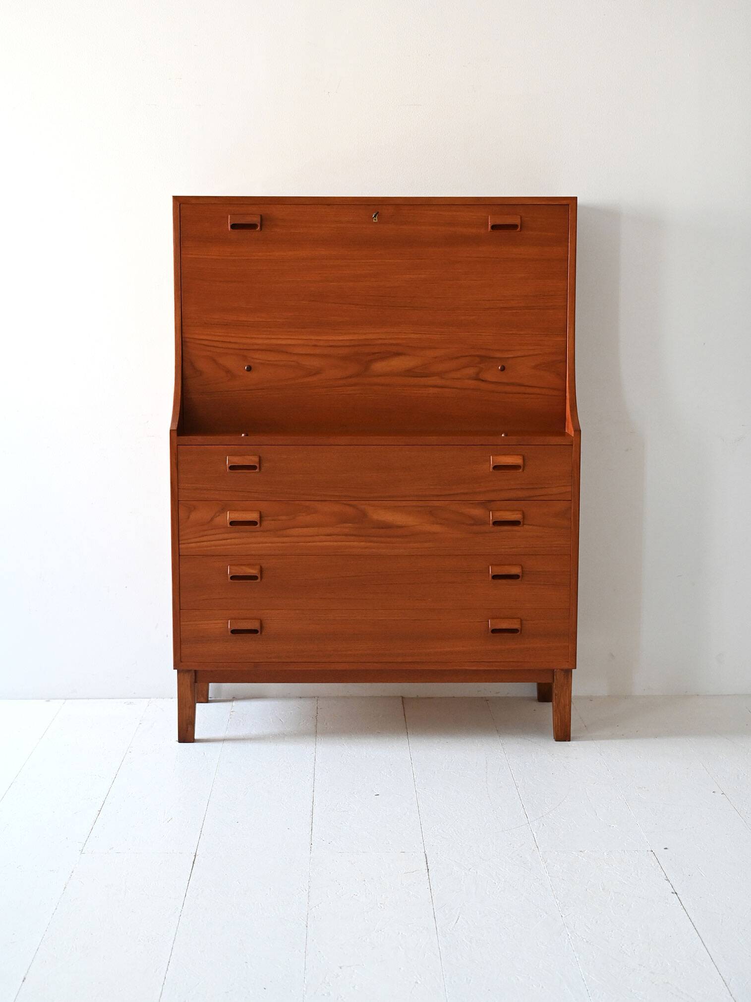 Vintage Danish Teak Secrétaire by Børge Mogensen for Søborg Møbler