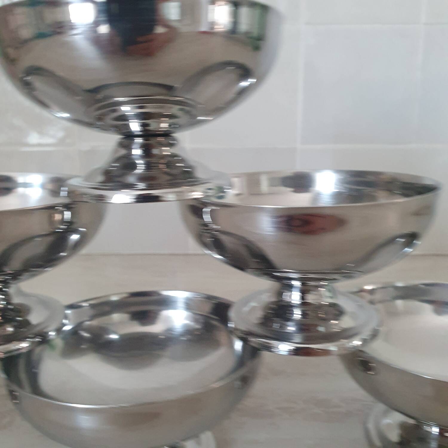 6 Remy Letang 18/10 stainless steel bowls