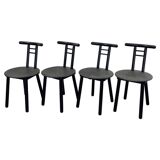 Vintage Italian Chairs, 1980s, Set of 4