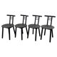 Vintage Italian Chairs, 1980s, Set of 4