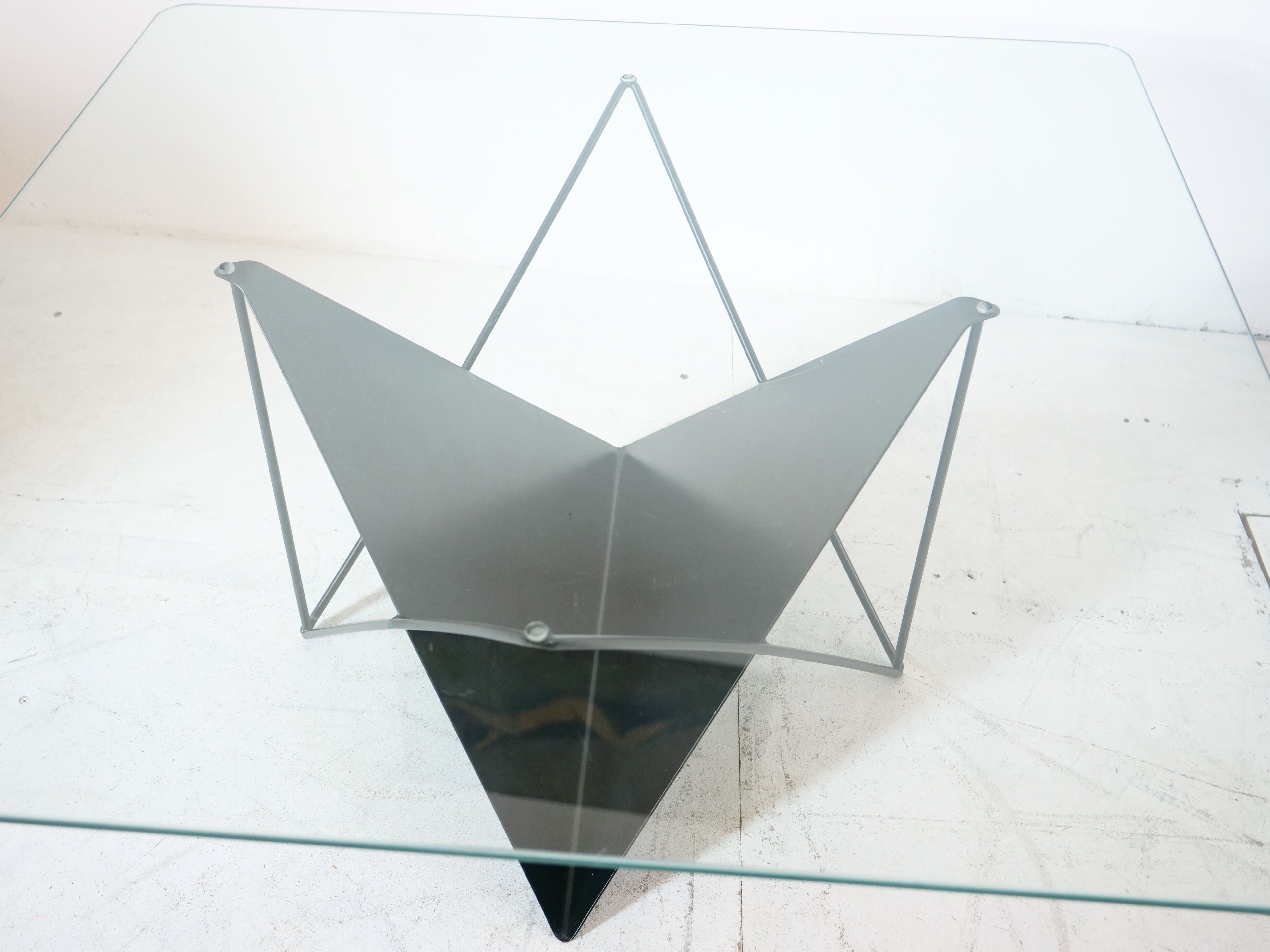 Butterfly geometric design coffee table