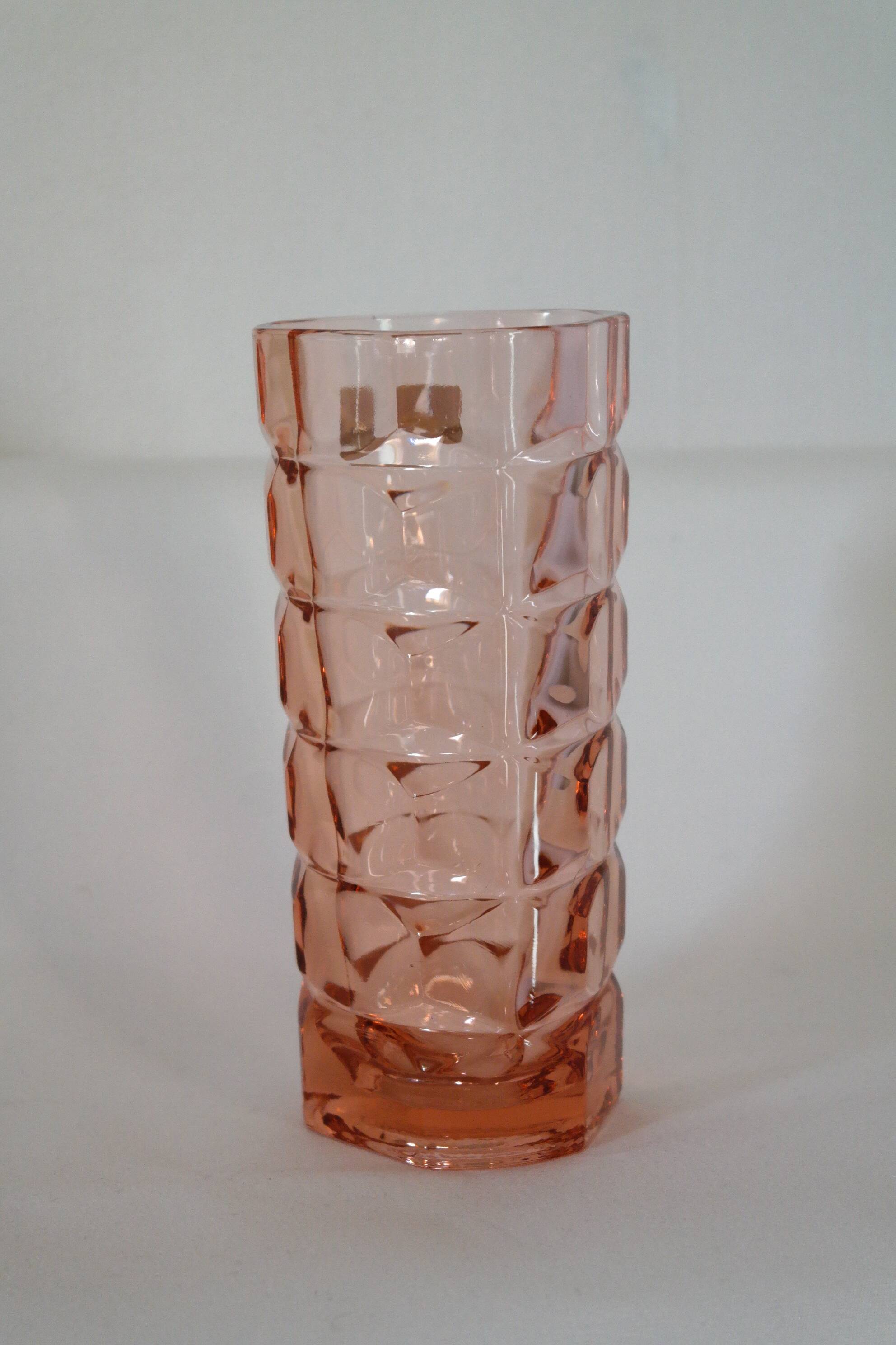 Vase luminarc vintage verrerie d'Arques France