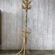 Vintage rattan coat rack