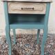 Bedside table, nightstand, renovated accent furniture.